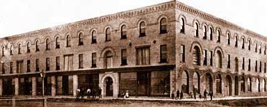 Click to see larger photo of the Balmoral Block 1904 corner of Hwys 21 & 84