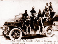 Click to see larger photo of the Cantin Family White Steamer Car